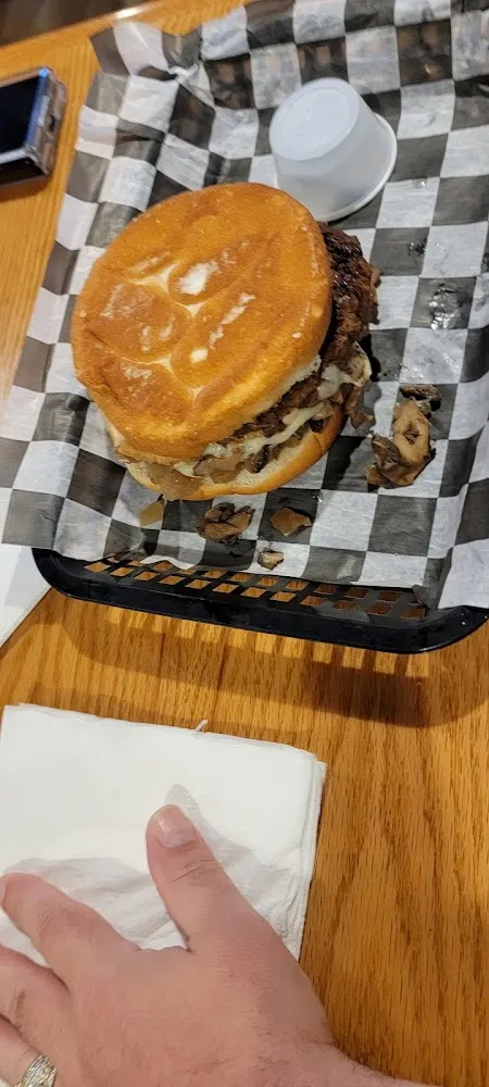 Mushroom and Swiss Burger